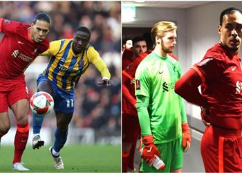 ميرور تصرف رائع من فان دايك تجاه لاعبي شروزبري بعد رباعية ليفربول