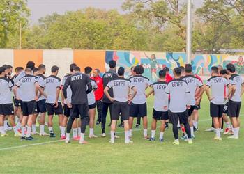 مران منتخب مصر السولية يشارك في التدريب الجماعي قبل مواجهة نيجيريا