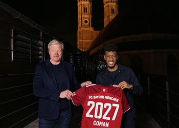 رسمي ا بايرن ميونخ يمدد عقد كومان حتى 2027 ويقطع الطريق على برشلونة