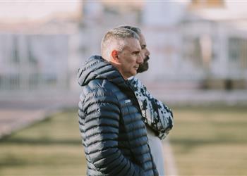 مران الزمالك كارتيرون ي تابع تدريبات الحراس وانتظام عواد