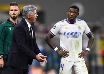 أنشيلوتي ي لمح لإمكانية غياب ألابا عن نهائي السوبر الإسباني وي صر ح دافعنا بشكل جيد ضد برشلونة