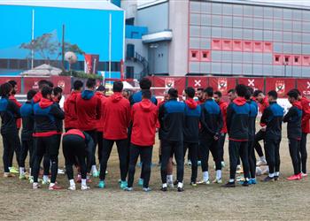 مران الأهلي انتظام كريم فؤاد وأحمد عبد القادر استعداد ا لـ الإسماعيلي