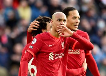 فابينيو هدفي الأول جعل مهمة ليفربول سهلة ضد برينتفورد