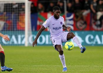 بيان رسمي برشلونة يعلن خضوع أومتيتي لعملية جراحية