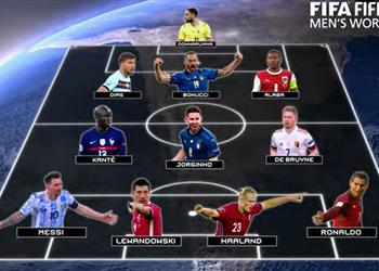 رسمي ا ذا بيست رونالدو وميسي يقودان التشكيل الأفضل في العالم لعام 2021