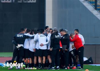 منتخب مصر يؤدي مرانا تنشيطيا قبل مباراة السودان والونش وفتوح يواصلان التأهيل