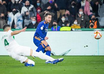 بـ10 لاعبين إيسكو وهازارد يقودان ريمونتادا ريال مدريد أمام إلتشي والتأهل لربع نهائي كأس الملك