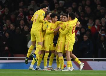 فيديو جوتا يتألق ويسجل هدف ليفربول الثاني أمام آرسنال