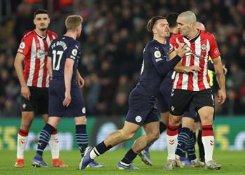 هاسنهوتل يكشف تصرف جريليش مع لاعب ساوثهامبتون بعد مشادتهما القوية