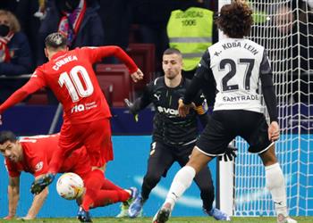 في دقيقتين ريمونتادا قاتلة لـ أتلتيكو مدريد أمام فالنسيا بالدوري الإسباني