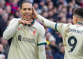 فيديو فان دايك يسجل هدف ليفربول الأول أمام كريستال بالاس