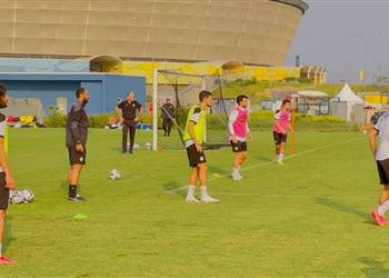 باستثناء لاعب واحد منتخب مصر يخوض تدريباته استعداد ا لمواجهة كوت ديفوار