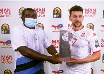 يوسف المساكني أفضل لاعب في مباراة تونس ونيجيريا