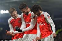 هال سيتي 0 1 أرسنال في الشوط الاول بكأس الاتحاد الانجليزي بحضور النني والمحمدى