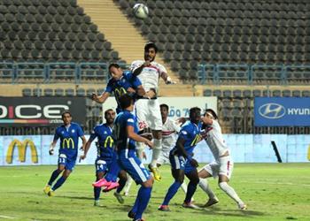 بالفيديو الشوط الأول سموحة يتقدم على الزمالك بهدف رائع لـ حمدي زكي