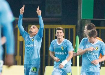 م حترفين بالفيديو دودو الجباس يقود ليرس لوصافة الدوري بهدف رائع في سيركل بروج من تمريرة مصرية