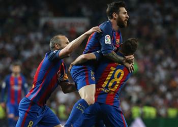الكلاسيكو بالفيديو ميسي ينهي صيامه ويسجل أولى أهدافه في البرنابيو منذ مارس 2014