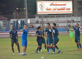 تدريبات تأهيلية لخماسي الزمالك المصاب