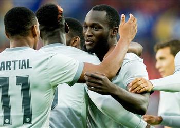 مباريات ودية لوكاكو يضع بصمته بثلاثية مانشستر يونايتد أمام فاليرينجا