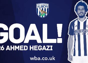 بالفيديو حجازي يسجل أول أهداف وست بروميتش في البريميرليج