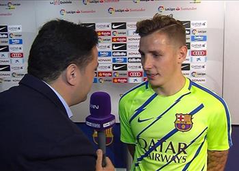 تصريحات ديني أرغب في الاستمرار والتتويج بالألقاب مع برشلونة