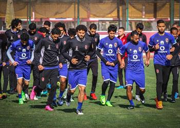 مران الاهلى تدريبات بدنية شاقة و البدري يطمئن على المصابين قبل مواجهة الإنتاج