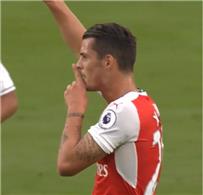 أخبار سبب إشارة تشاكا بعد تسجيله هدف لآرسنال