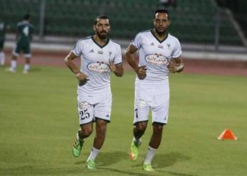 مران منفرد لـ ثنائي المصري استعداد ا لمواجهة الزمالك