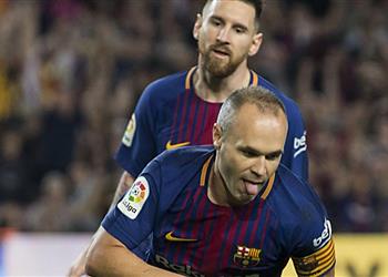 رقم قياسي ينتظر ميسي وإنيستا في مواجهة ليجانيس