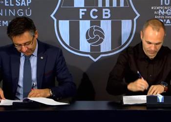 رئيس برشلونة ما حدث مع إنييستا إستثناء