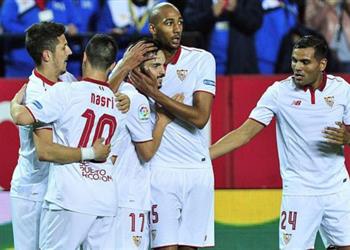نتائج_الليجا إشبيليه يطارد ريال مدريد وبرشلونة بثنائية في شباك إيبار