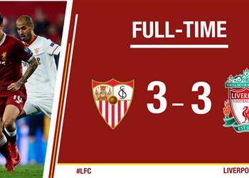 بمشاركة محمد صلاح إشبيليه يقلب الطاولة على ليفربول ويشعل المجموعة