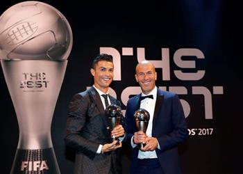 زيدان يعلق على تتويج رونالدو بجائزة الأفضل في العالم