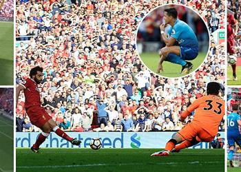 فيديو صلاح يواصل تألقه فى مواجهة آرسنال ويصنع الهدف الرابع لستوريدج