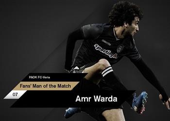 م حترفين رسميا وردة أفضل لاعب في مباراته الأولى مع باوك