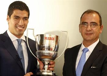 جوائز ماركا سواريز فخور لحصولي على جائزة الهداف