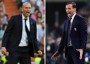 نهائي الأبطال الكشف عن اختيارات أليجري وزيدان في حالة الوصول لـ ركلات الترجيح