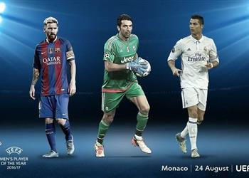 قفاز بوفون أم حذائي رونالدو وميسي يويفا يعلن الأفضل غدا وهؤلاء يحددون الفائز