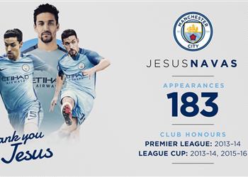 انتهاء عقود رسمي ا مانشستر سيتي يعلن رحيل خيسوس نافاس عن صفوفه