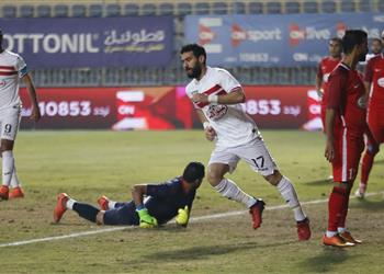 فيديو باسم مرسي يضرب مرمى الأوليمبي بهدف أول
