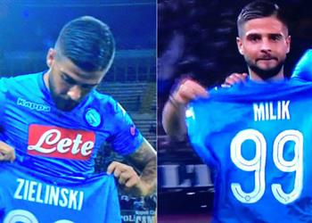 بالفيديو خطأ مضحك من إنسيني تجاه ميليك بمواجهة نابولي وفينورد