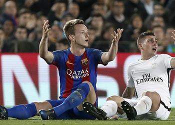 تصريحات لاعبو برشلونة لـ فيراتي بعد هدف كافاني المباراة انتهت