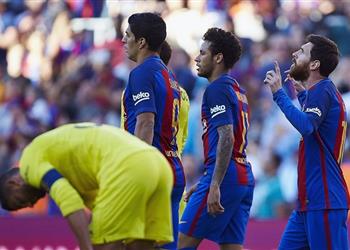 نتائج_الليجا MSN يقود برشلونة لمواصلة الصدارة برباعية في شباك فياريال