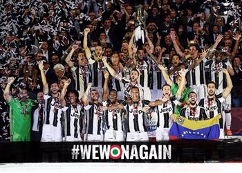 بطل كأس إيطاليا يوفنتوس يتوج بلقبه الأول على حساب لاتسيو في رحلة الثلاثية