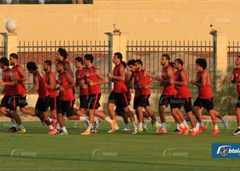 مران الأهلي ثلاثي الشباب يشارك في التدريبات لتعويض المصابين