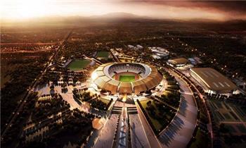 مشوار المونديال l بالصور ملعب كينتلي جاهز لمباراة مصر والكونجو على الرغم من الأمطار