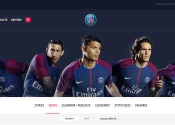 أخبار فيراتي يغيب عن الواجهة الجديدة للموقع الرسمي لباريس سان جيرمان