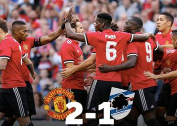 مباريات ودية مانشستر يونايتد يعبر سمبادوريا بثنائية