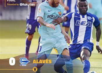 بالفيديو برشلونة يتخطى ألافيس في الليجا بهدفي ميسي