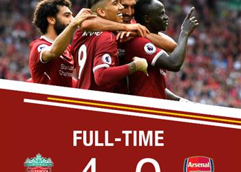 فيديو إبداع صلاح يقود ليفربول لإذلال أرسنال برباعية في غياب النني